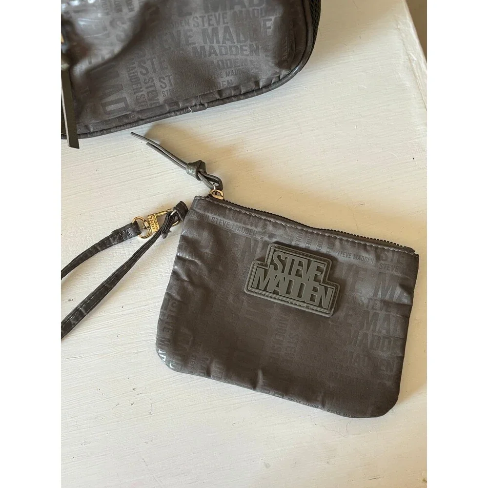 Steve Madden Mini Backpack OLIVE GREEN Logo Cute Trendy Purse + Wristlet y2k